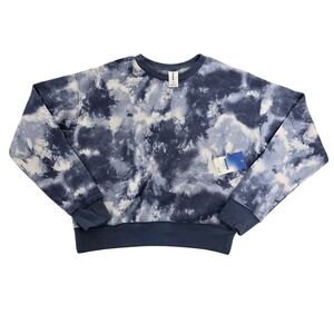 Abound Blue White Tie Dye‎ Crew Neck Sweatshirt XS NWT